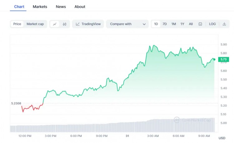 今天加密货币价格：BTC 下跌，而 Pepe Coin、RUNE 反弹